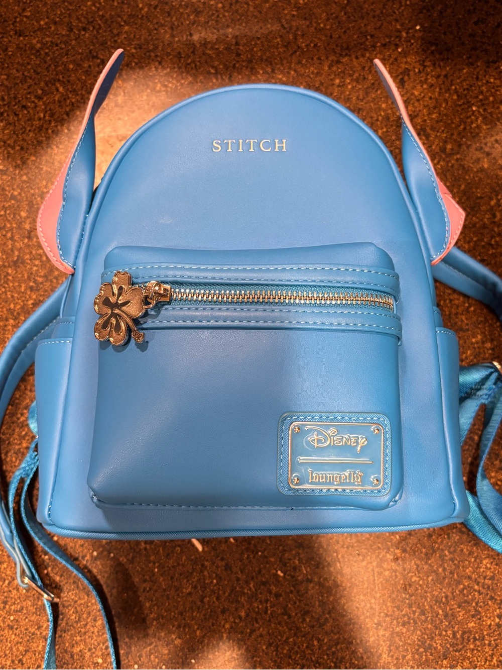 Loungefly Stitch Blue Mini Backpack